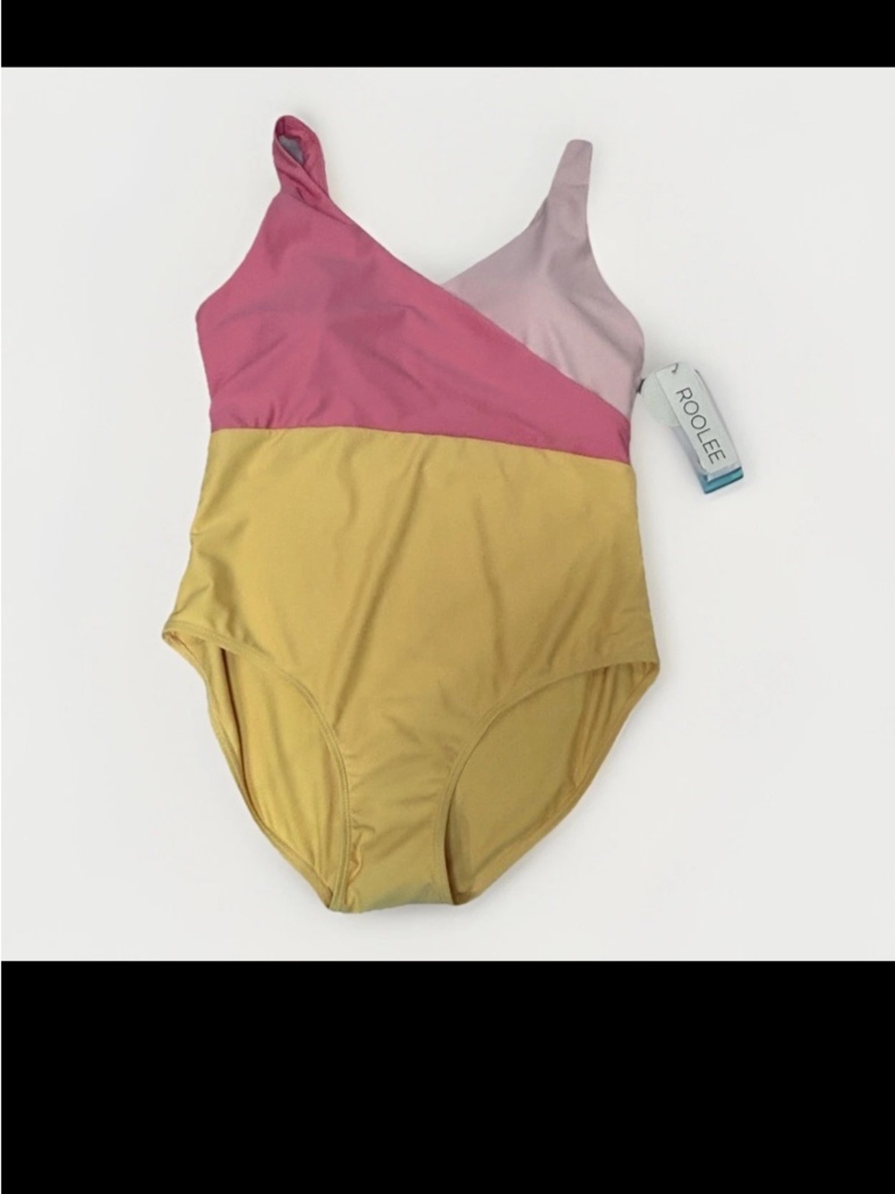 Roolee Colorblock One-Piece Swimsuit in Pink & Yellow - Picture 7 of 7